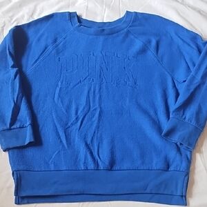 VS PINK "Inside Out" Fleece Sweatshirt